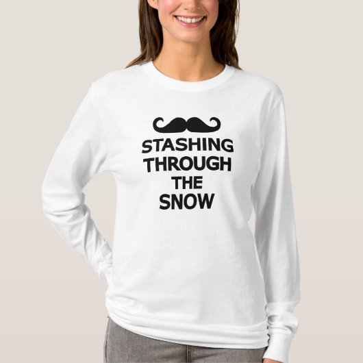 Beiseite schaffen durch den Schnee T-Shirt (Vorderseite)