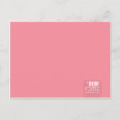 Beispiel Amber Birth Announcement Ankündigungspostkarte (Rückseite)