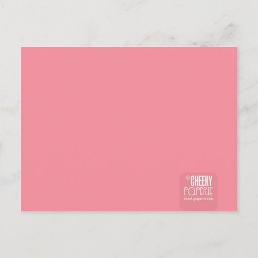 Beispiel Amber Birth Announcement Ankündigungspostkarte (Rückseite)