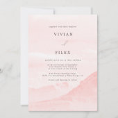 Beispiel Berglandschaft Wasserfarbe Hochzeit Einladung (Vorderseite)