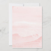 Beispiel Berglandschaft Wasserfarbe Hochzeit Einladung (Rückseite)