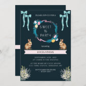 Beispiel Dunkelgrüne Ostervibe Sweet 16 Geburtstag Einladung (Vorne/Hinten)