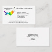 Beispiel einer Visitenkarte für ein (Vorne/Hinten)