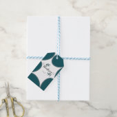 Beispiel Forest Green Calligraphy Eucalyptus Weddi Geschenkanhänger (Mit Garn)