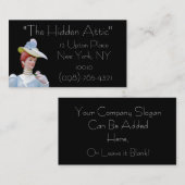 Beispiel für antike Visitenkarten1 Visitenkarte (Vorne/Hinten)