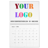 Beispiel für benutzerdefinierte Logos und Geschäft Kalender (Mär 2026)