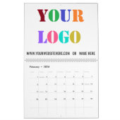 Beispiel für benutzerdefinierte Logos und Geschäft Kalender (Feb 2026)