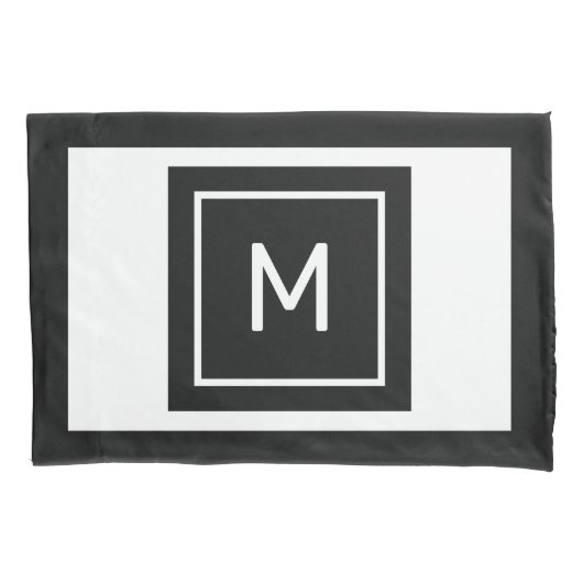 Beispiel für benutzerdefinierte Monogramme und Nam Kissenbezug (Vorderseite)