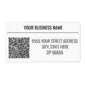 Beispiel für benutzerdefinierte QR-Codeadressen (Vorne)