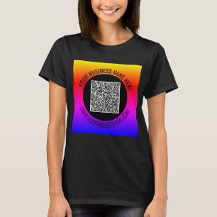 Beispiel für benutzerdefinierten QR-Code-Business- T-Shirt