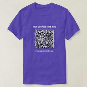 Beispiel für benutzerdefinierten QR-Code-Business- T-Shirt