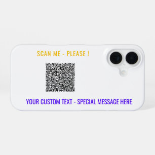 Beispiel für benutzerdefinierten QR-Code iPhone 16 Hülle