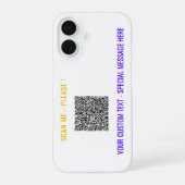Beispiel für benutzerdefinierten QR-Code iPhone 16 Hülle (Rückseite)