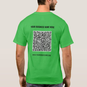 Beispiel für benutzerdefinierten Text für den QR-T T-Shirt