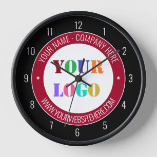 Beispiel für benutzerdefiniertes Firmenlogo und Te Uhr