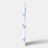 Beispiel für benutzerdefiniertes Indiz, weißes Blu Case-Mate iPhone Hülle (Rückseite / Rechts)