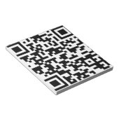 Beispiel für Bitcoin-QR-Code Notizblock (angewinkelt)
