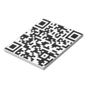 Beispiel für Bitcoin-QR-Code Notizblock (Rotiert)