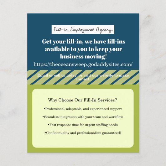 Beispiel für Business Flyer (Vorne)