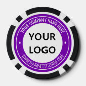 Beispiel für das Design eigener Poker-Chips Pokerchips (Rückseite)