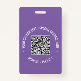 Beispiel für das QR-Abzeichen mit benutzerdefinier Ausweis