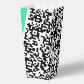 Beispiel für das QR-Code-Popcorn Geschenkschachtel (Rückseite)