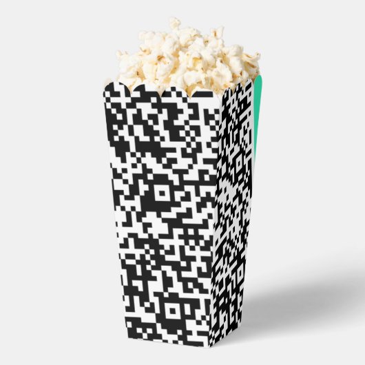 Beispiel für das QR-Code-Popcorn Geschenkschachtel (Geplatzt)