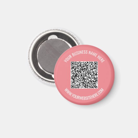 Beispiel für das QR-Codemagnet mit benutzerdefinie Magnet (Vorderseite/Rückseite)