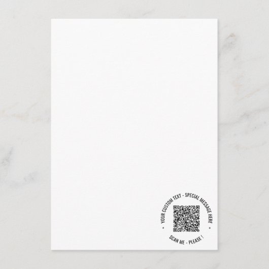 Beispiel für das QR-Codemenü mit benutzerdefiniert Menükarte (Vorderseite)