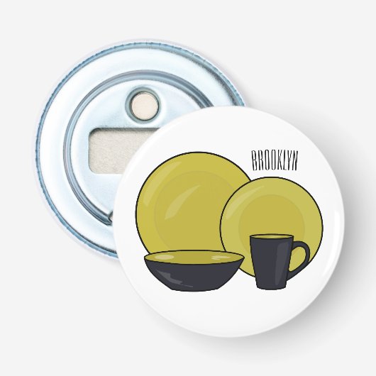 Beispiel für das Set von Tableware Cartoon Flaschenöffner (Vorderseite)