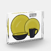 Beispiel für das Set von Tableware Cartoon Fotoblock (Links)