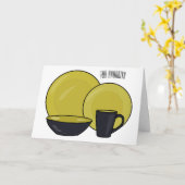 Beispiel für das Set von Tableware Cartoon Karte (Gelbe Blume)