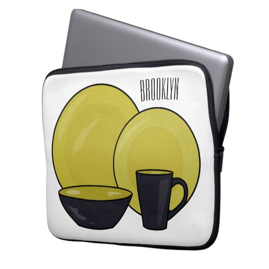 Beispiel für das Set von Tableware Cartoon Laptopschutzhülle (Vorderseite Links)