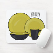 Beispiel für das Set von Tableware Cartoon Mousepad (Mit Mouse)