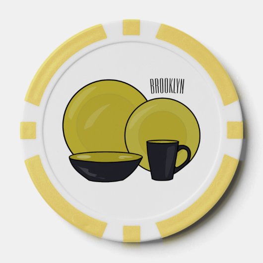 Beispiel für das Set von Tableware Cartoon Pokerchips (Vorderseite)
