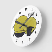 Beispiel für das Set von Tableware Cartoon Runde Wanduhr (Winkel)