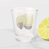 Beispiel für das Set von Tableware Cartoon Schnapsglas (Rückseite)