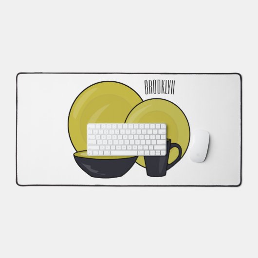 Beispiel für das Set von Tableware Cartoon Schreibtischunterlage (Tastatur & Maus)