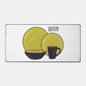 Beispiel für das Set von Tableware Cartoon Schreibtischunterlage (Vorderseite)