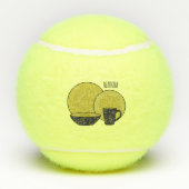 Beispiel für das Set von Tableware Cartoon Tennisbälle (Rückseite)