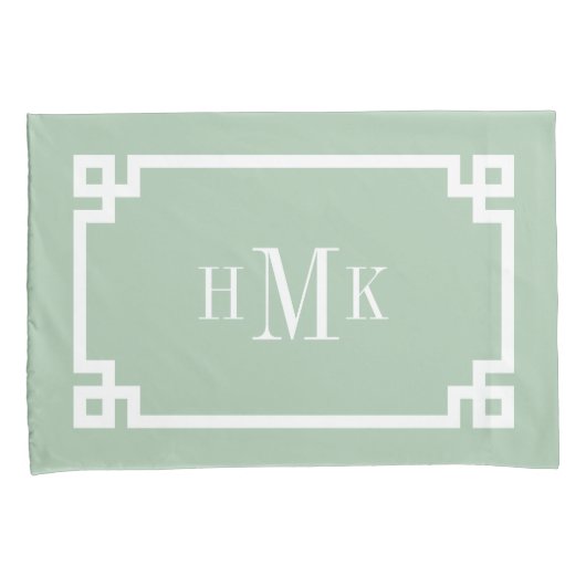 Beispiel für das Standardkissengehäuse mit grünem Kissenbezug (Vorderseite-Rechts)