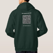 Beispiel für den benutzerdefinierten QR-Code für d Hoodie (Rückseite)