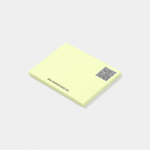Beispiel für den benutzerdefinierten QR-Code nach  Post-it Klebezettel