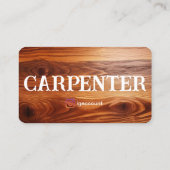 Beispiel für den Carpenter Visitenkarte (Rückseite)