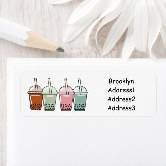 Beispiel für den Cartoon von Bubble Tee (Insitu)