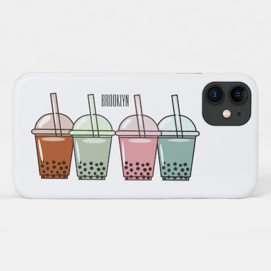 Beispiel für den Cartoon von Bubble Tee Case-Mate iPhone Hülle (Rückseite (Horizontal))