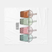 Beispiel für den Cartoon von Bubble Tee Fleecedecke (Vorderseite (Horizontal))