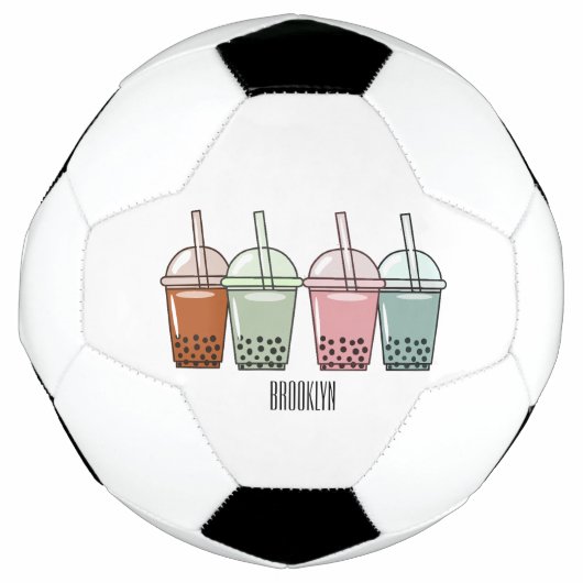 Beispiel für den Cartoon von Bubble Tee Fußball (Vorderseite)
