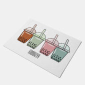 Beispiel für den Cartoon von Bubble Tee Fußmatte (Schrägansicht)