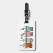 Beispiel für den Cartoon von Bubble Tee Gepäckanhänger (Vorderseite vertikal)